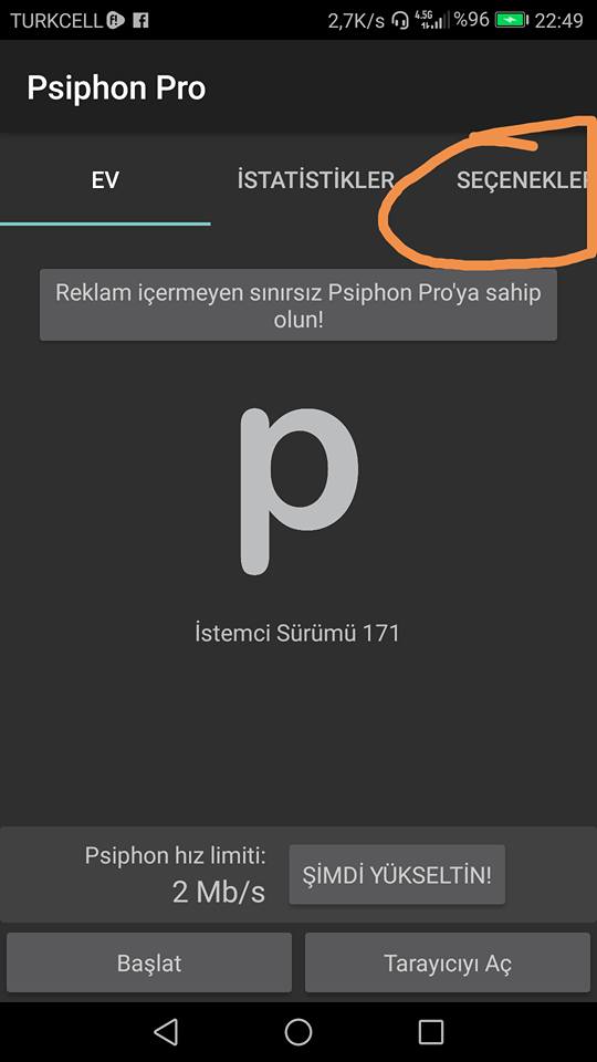 Psiphon Pro Güncel Fatih VPN Ayarları