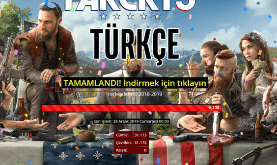 Far Cry 5 Turkce Yama