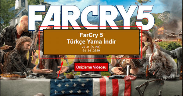 Far Cry 5 Turkce Yama