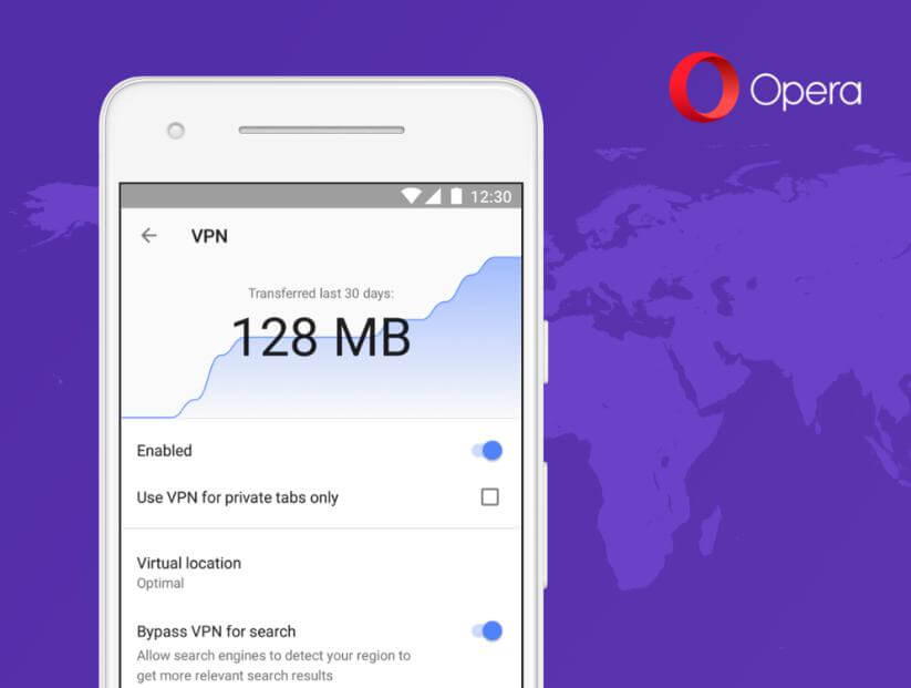 Android Opera Tarayıcısında Ücretsiz VPN Devri Başladı!