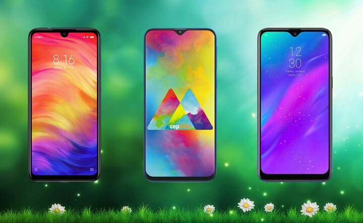 Redmi Note 7 ve Galaxy M20 ve Realme 3 Karşılaştırması