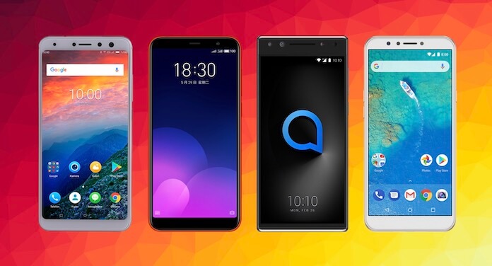 Alcatel 5 vs Casper VIA A2 vs Meizu M6T vs General Mobile GM 8