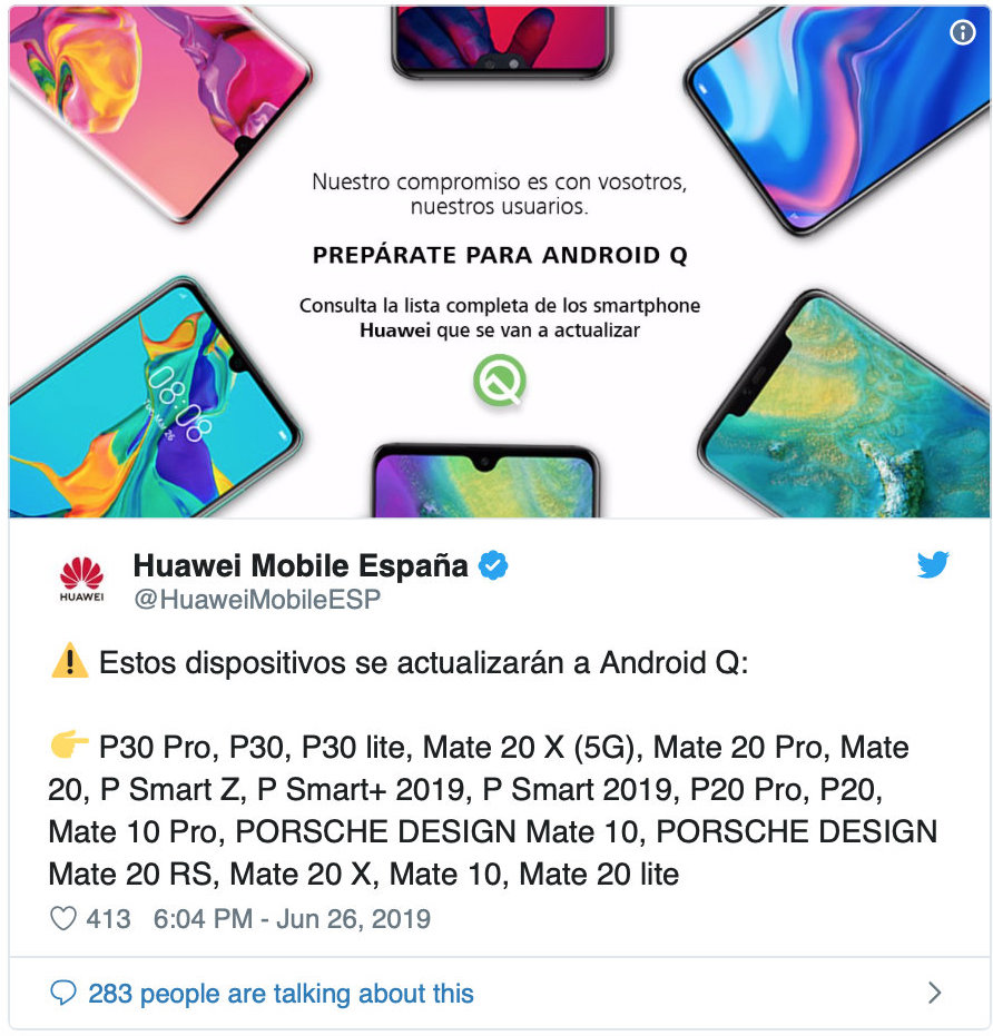 Huawei Android Q