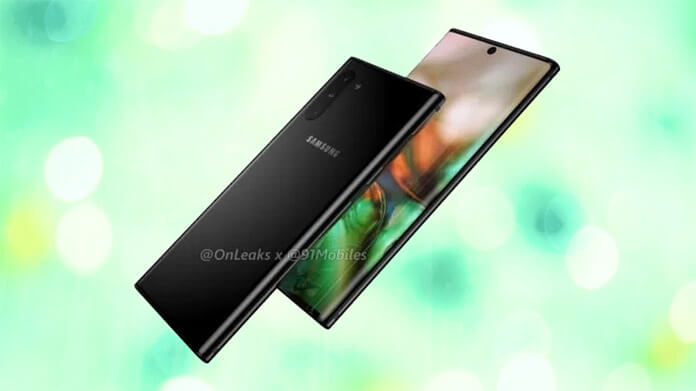 Samsung Galaxy Note 10 Teknik Çizimlerinin Videosu Yayınlandı!