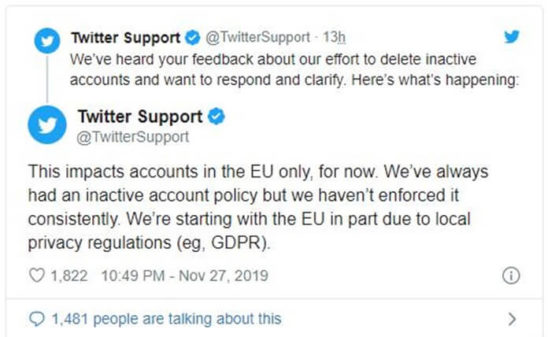 Twitter Kullanılmayan Hesapları Kaldırmayı Duraklattı!