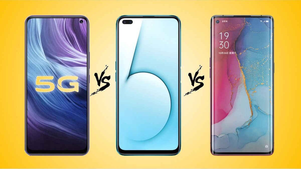 Vivo Z6 5G vs Realme X50 5G vs Oppo Reno 3 5G Karşılaştırma