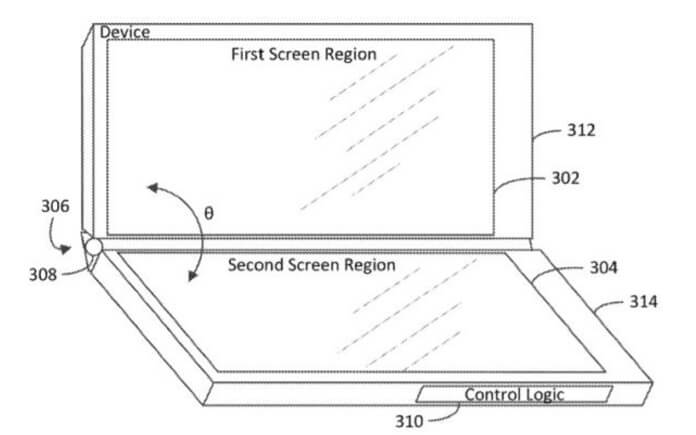 Microsoft cift ekran patent