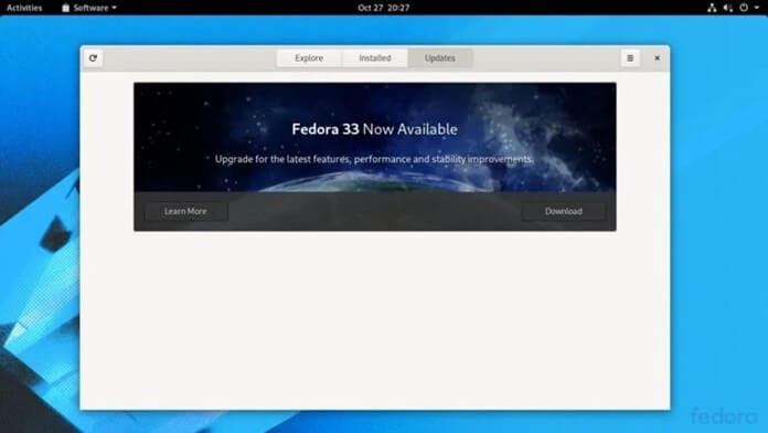 Fedora 33 Yayılandı - Yenilikler ve Kurulumu