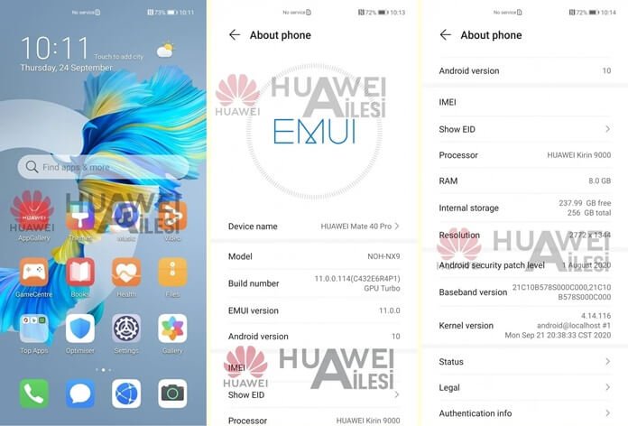 Huawei Mate 40 Pro Sistem Arayüz Görüntüleri Sızdırıldı