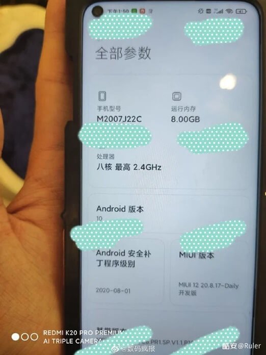 Redmi Note 9 5G Ekran Özellikleri Ortaya Çıktı