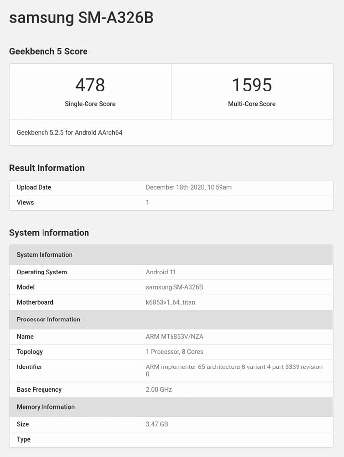 Samsung Galaxy A32 5G