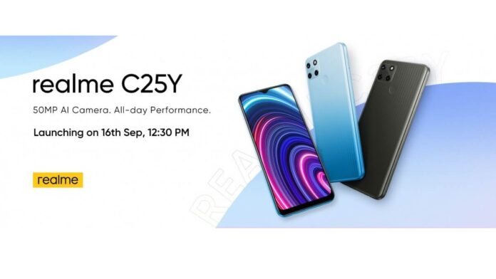 Realme C25Y, 16 Eylül'de 50 MP Kamera ile Geliyor