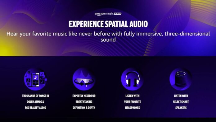 Amazon Music, daha fazla cihaz için Uzamsal Ses desteği getiriyor