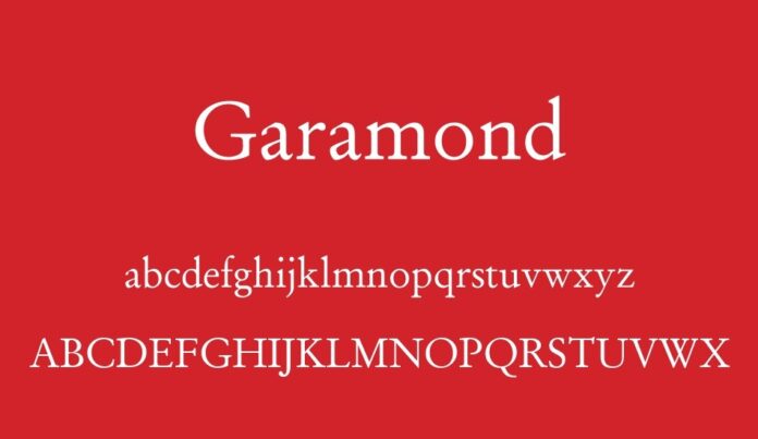 Garamond Yazı Tipi