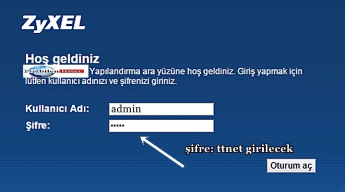 Zyxel-Modem-Sifresi