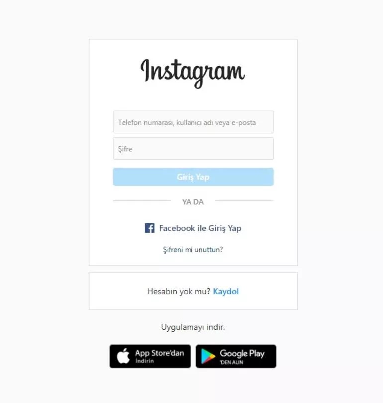 ınstagram nasıl giriş yapılır