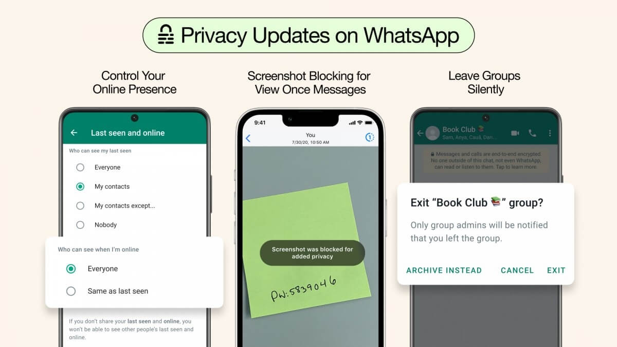 WhatsApp, Bir Kez Görüntüleme mesajları için ekran görüntüsü engelleme üzerinde çalışıyor