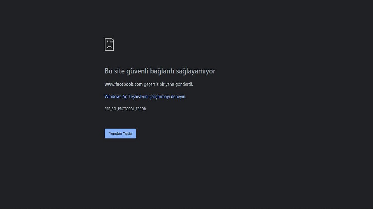 Bu Site Güvenli Bağlantı Sağlamıyor Hatası