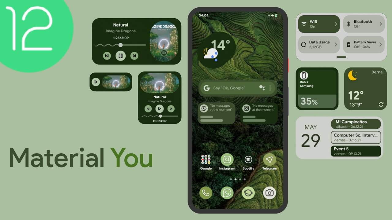 Google'ın Android 12'ye getirdiği bu Material You widget'larına göz atın