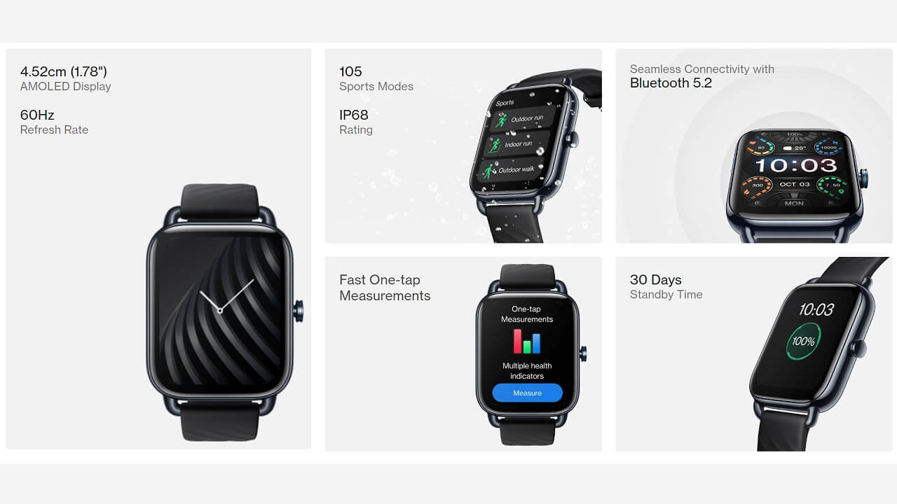 OnePlus Nord Watch tanıtıldı - 1.78” OLED ekran ve 30 güne kadar pil ömrü