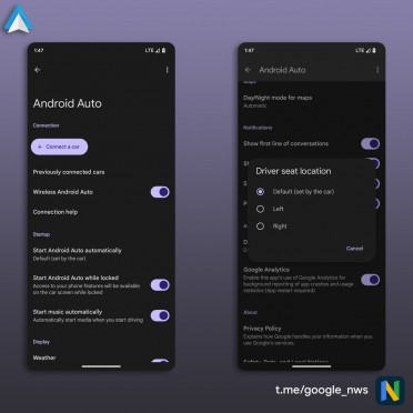 android auto karanlik mod