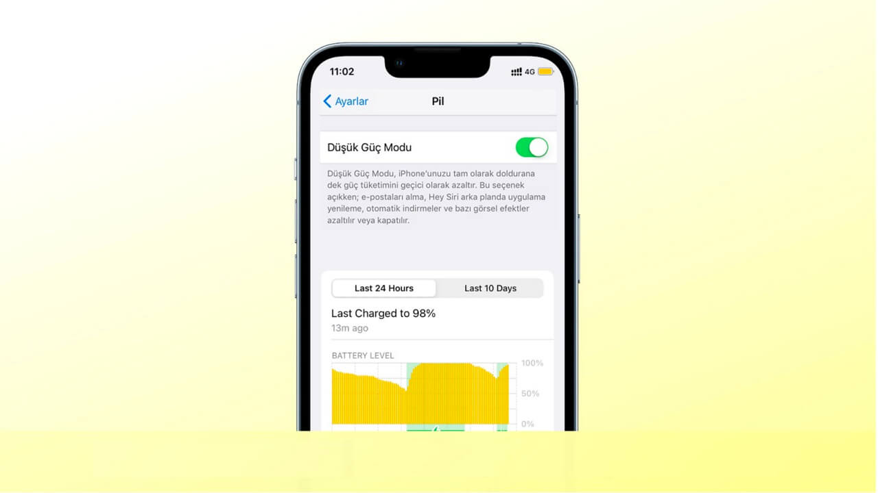 iPhone Piliniz Bittiğinde Düşük Güç Moduna Otomatik Geçme