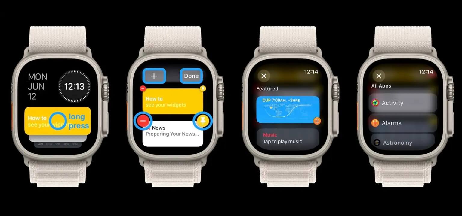 Yeni watchOS 10 Widget'larını Keşfedin: Yeni Apple Watch kullanıcı arayüzü nasıl çalışır?