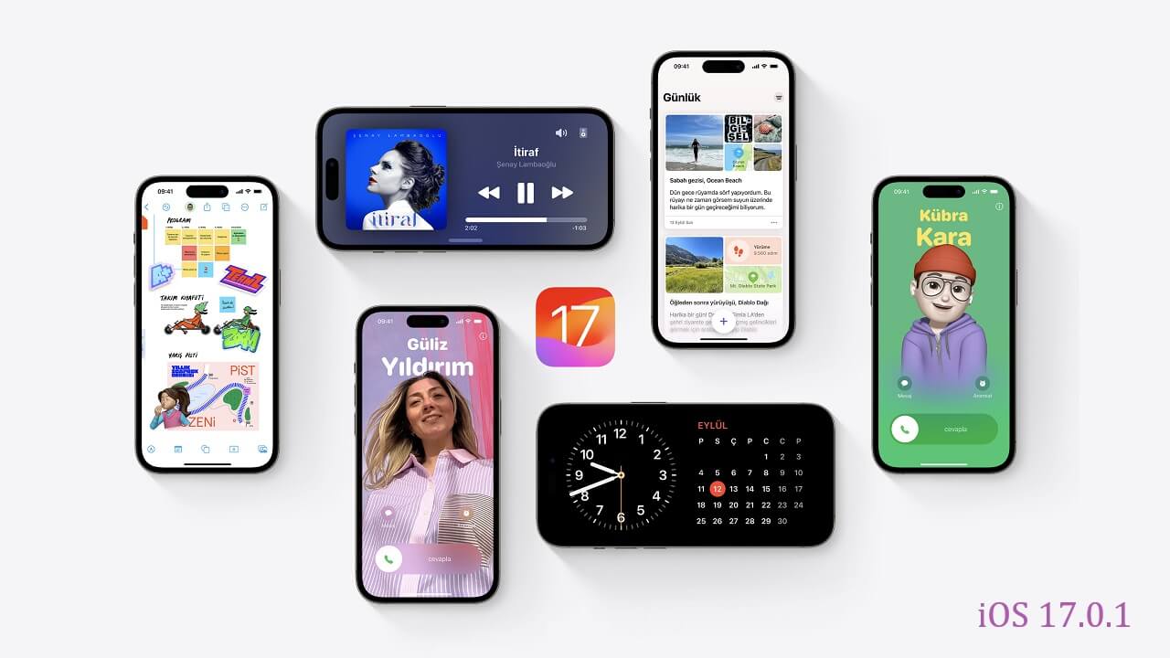 Apple iOS 17.0.1 ve iPadOS 17.0.1'i, Ayrıca iPhone 15 Modelleri için iOS 17.0.2'yi Yayınladı