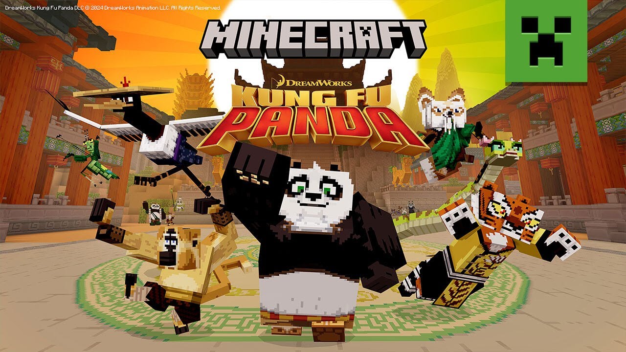 Kung Fu Panda Minecraft'a Geldi