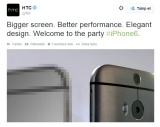 HTC’den iPhone 6 modeline gönderme