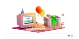 Google’dan kendi doğum günü için doodle