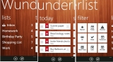 Windows Phone için Wunderlist güncellendi