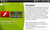 Android flash player sorunu